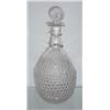 Image 2 : TWO BLOWN 3-MOLD DECANTERS. Both are clear GII-34. Applied beveled rings on necks (one has two, o…