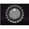 Image 3 : FOUR CLEAR LACY GLASS PIECES. Pictured is an oak leaf pattern tray, 6 1/2"l. and a peacock eye to…