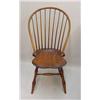 Image 1 : SET OF EIGHT REPRODUCTION BOWBACK WINDSOR CHAIRS. Circa 1980 by "D. R. Dimes". Mixed woods with a…