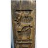 Image 2 : TWO CARVED COOKIE BOARDS. One is walnut with dark old finish and figures of a queen and a gentlem…