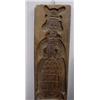 Image 3 : TWO CARVED COOKIE BOARDS. One is walnut with dark old finish and figures of a queen and a gentlem…