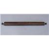 Image 1 : LARGE WALNUT ROLLING PIN. Small, turned, round handles on either end. Very good color. 29 1/2"l.…