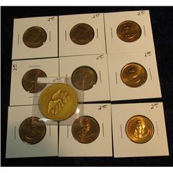 639. (10) Different Medals most of which are Presidential and include a John F. Kennedy.