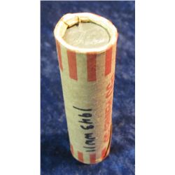 1352. Roll of (50) 1943 World War II U.S. Steel Alloy Zinc coated Lincoln Cents.