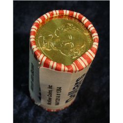 1364. Bank-wrapped and Stamped Roll of Martin Van Buren Presidential Dollars. Gem BU. (25 coins),