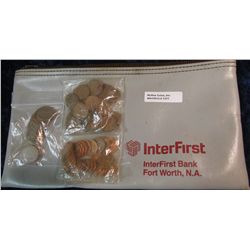 1377. Zipper Bank Bag from the famous "InterFirst Bank, Fort Worth, N.A. of Texas" which handled the