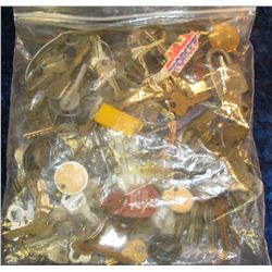 1388. Huge collection of Antique Keys, and even an old padlock.