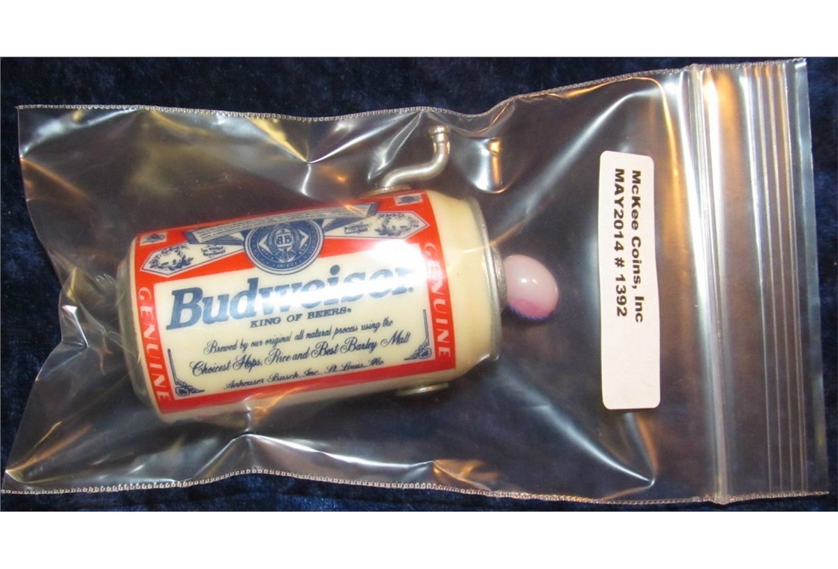 1392. Rare Budweiser Beer Can Fishing Reel in working condition.