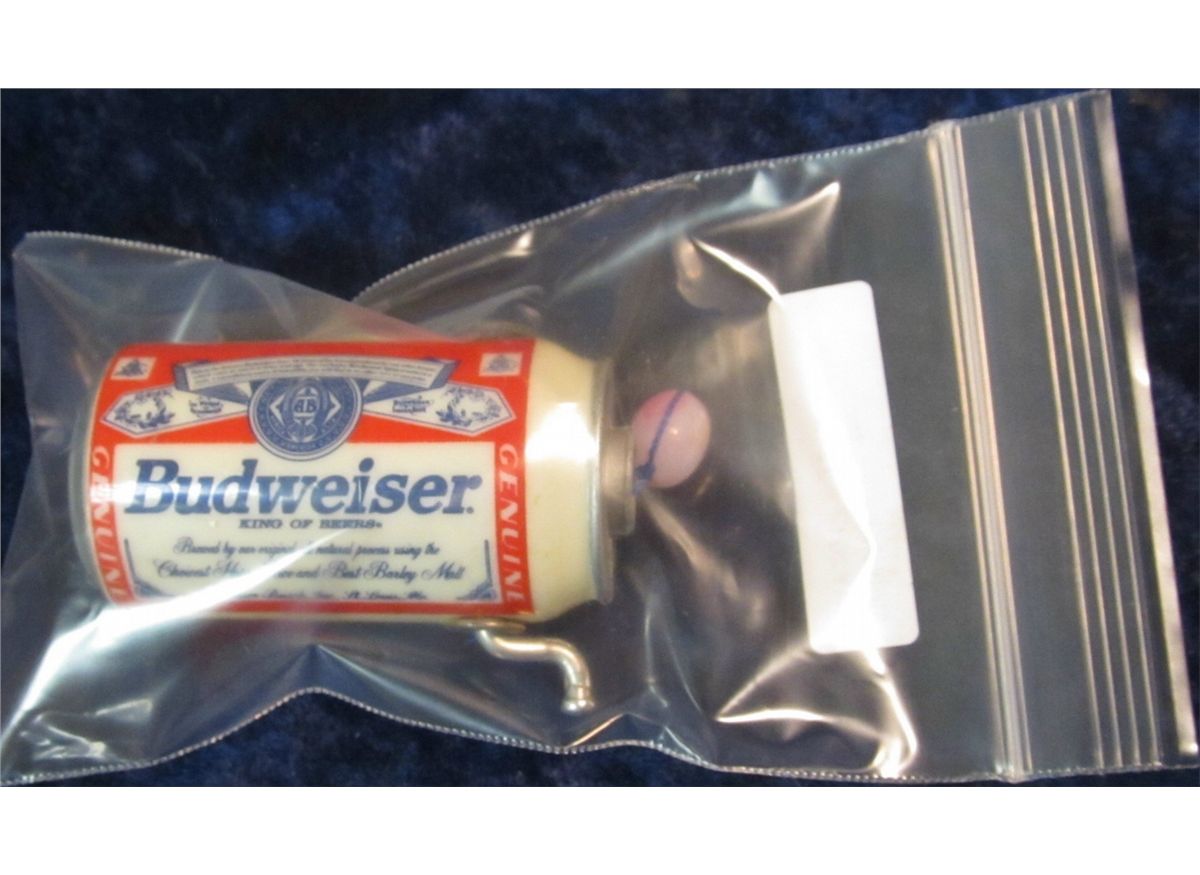 1392. Rare Budweiser Beer Can Fishing Reel in working condition.