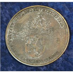 1400. "Maria Anna Augusta Ferdinand I Imp. Et. Regis" MCCCXXXVI dated Mense, Germany Medal. Bronze. 