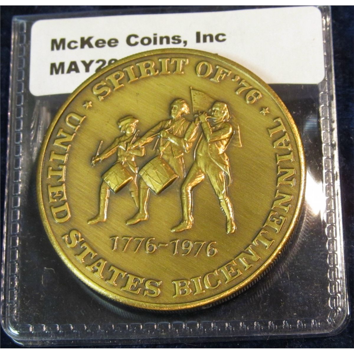 1594 The Spirit Of 76 Bicentennial Celebration 1776 1976 Commemorative Medal With Fife And Drums O 1594 The Spirit Of 76 Bicentennial Celebration 1776 1976 Commemorative Medal With Fife And Drums O