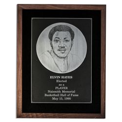 Elvin Hayes 1990 Hall of Fame Plaque -- Commemorating His Record-Breaking Career as One of the 50th 