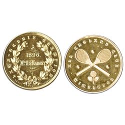Wimbledon Championship Gold Medal Won by Early Tennis Great Harold Mahony in 1896