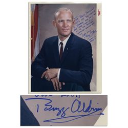 Buzz Aldrin Official NASA Photo -- Signed & Inscribed to Jack Swigert