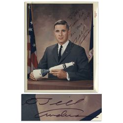 Bill Anders Signed 8'' x 10'' NASA Photo -- Inscribed to Jack Swigert
