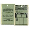 Image 1 : Apollo 7 Badge Issued to Jack Swigert -- From His Personal Collection