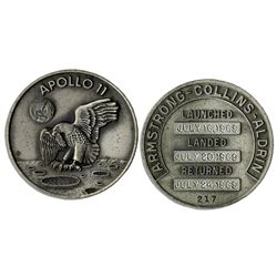 Jack Swigert's Space-Flown Apollo 11 Robbins Medal, Serial Number 217