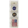 Image 1 : Very Scarce Collection of Four Jack Swigert Flown Apollo 13 Space Suit Patches