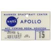 Image 1 : Jack Swigert's Apollo 15 Badge Issued by NASA -- Fine