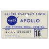 Image 1 : Jack Swigert's Apollo 16 Badge Issued by NASA -- Fine