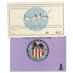 Jack Swigert's Own Ticket to The Launch of Apollo 16