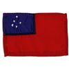 Image 1 : Apollo 15 Flown 6'' x 4'' Western Samoa Flag -- Signed & Inscribed ''Flown to the Moon on Apollo 15'