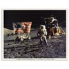 Image 1 : Signed Lunar Photo of Apollo 17 Astronaut Harrison Schmitt -- 10'' x 8'' -- Fine