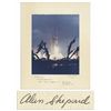 Image 1 : Alan Shepard Signed Photo Display -- Depicting the Launch of Apollo 14