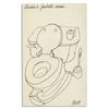 Image 1 : ''Archie Bunker'' Actor Carroll O'Connor Signed Drawing of ''Archie's favorite chair'' -- Not an Eas