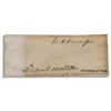 Image 1 : Exceedingly Rare William Henry Harrison Signature as President -- Harrison Served Just One Month in 