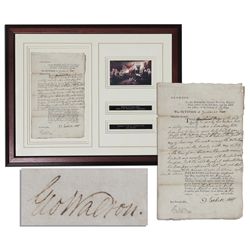 Declaration Signer George Walton Document Signed in 1777