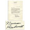 Image 1 : Norman Rockwell Typed Letter Signed -- ''...I am very sorry but I have had to make a rule not to hav