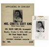 Image 1 : Coretta Scott King Concert Poster & Program From Two Separate Performances in 1956 & 1958