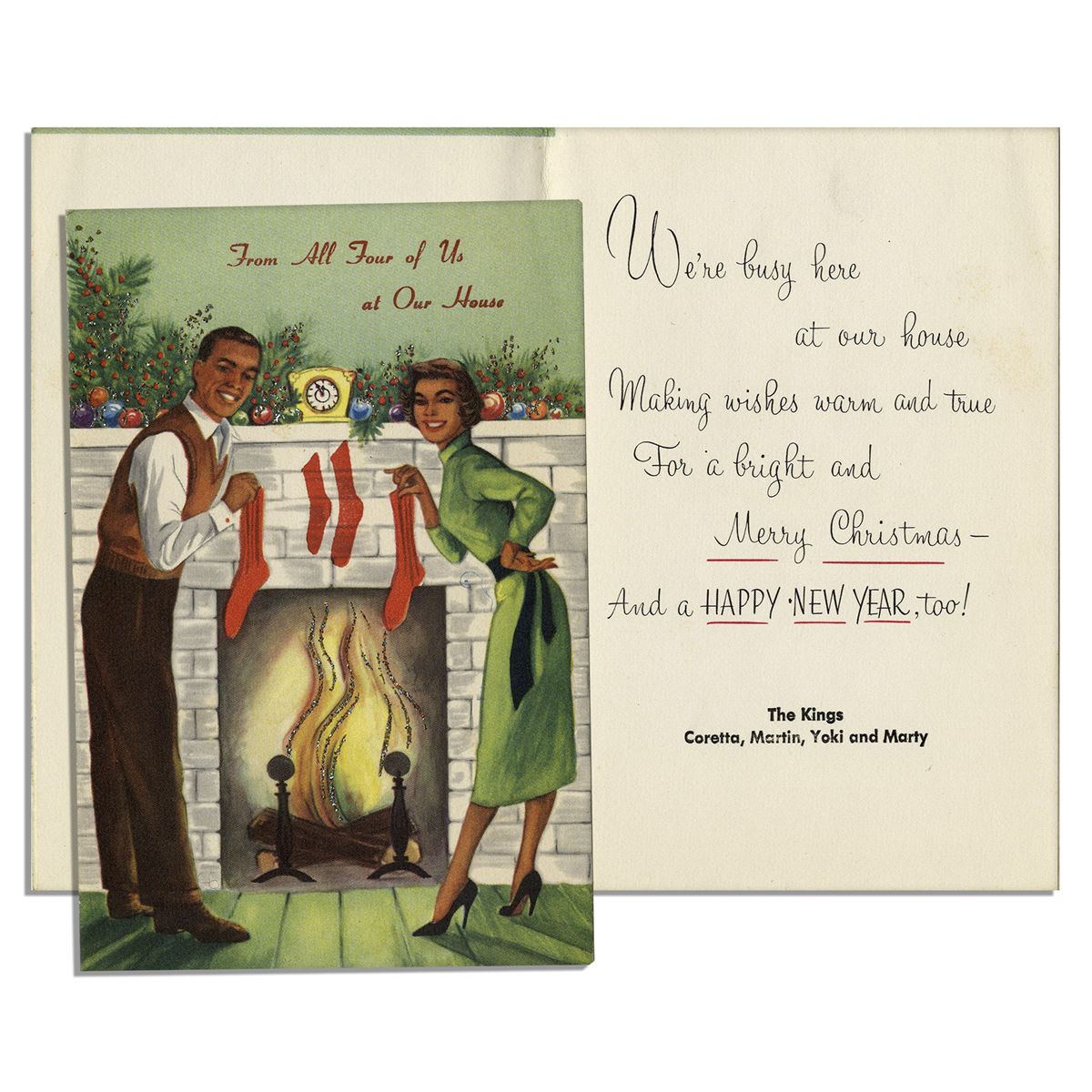 Martin Luther King Jr Family Christmas Card Martin Luther King Jr Family Christmas Card
