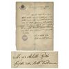 Image 1 : Exceedingly Rare Pope Pius XI Autograph Letter Signed as a Cardinal -- Issuing a Pass to Refuse to F