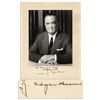 Image 1 : J. Edgar Hoover Inscribes Mount Surrounding Matte Photo -- ''To Tommy J. Riggs / Best wishes / J. Ed