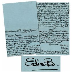 Edie Bouvier Beale 1978 Autograph Letter Signed -- The Eccentric Shut-In Socialite