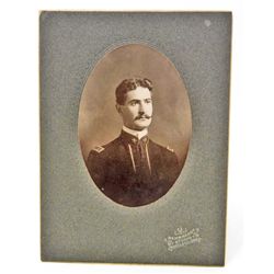 ANTIQUE 1906 MOUNTED PHOTO OF NAVAL OFFICER PORTLAND OR