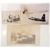 Image 1 : LOT OF 2 VINTAGE AVIATION PHOTOS & 1 PHOTO POSTCARD