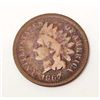 Image 1 : 1867 INDIAN HEAD PENNY CENT