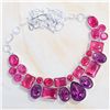 Image 1 : GORGEOUS ROSE AMETHYST STYLE FASHION NECKLACE