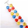 Image 2 : GORGEOUS BLUE TOPAZ & RUBY STYLE FASHION BRACELET