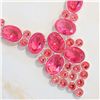 Image 2 : GORGEOUS ROSE QUARTZ STYLE FASHION NECKLACE