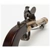 Image 10 : Continental flintlock blunderbuss pistol with  under mounted spring bayonet circa early 19th  centur