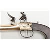 Image 3 : Continental flintlock blunderbuss pistol with  under mounted spring bayonet circa early 19th  centur