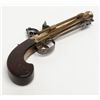 Image 9 : Continental flintlock blunderbuss pistol with  under mounted spring bayonet circa early 19th  centur