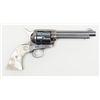 Image 1 : Colt SAA revolver, .45 cal., 5-1/2” barrel, blue  and case hardened finish, pearl medallion grips,  