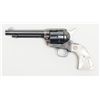 Image 2 : Colt SAA revolver, .45 cal., 5-1/2” barrel, blue  and case hardened finish, pearl medallion grips,  