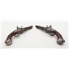 Image 10 : Pair of high quality fancy silver mounted double  barrel flintlock pistols signed “Penet (Bros.) a’,