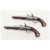 Image 2 : Pair of high quality fancy silver mounted double  barrel flintlock pistols signed “Penet (Bros.) a’,